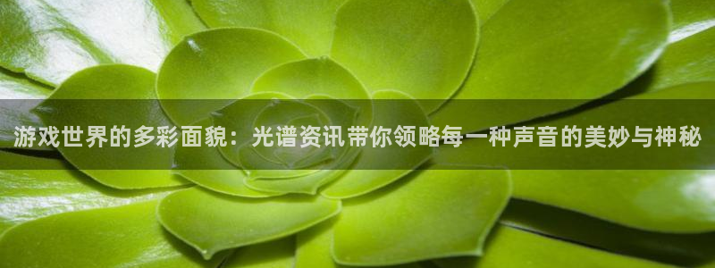 极悦娱乐登录地址：游戏世界的多彩面貌：光谱资讯带你领略每一种